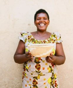 Azizi Life Woven Pot Basket With Lid Home Goods