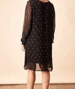 Symbology Baby Cacti Shift Dress - Black + Cream Clothing