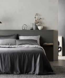 Ettitude Bamboo Sateen Duvet Cover - Slate