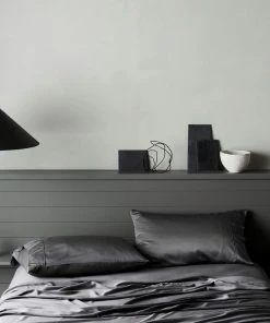 Ettitude Best Sellers Bamboo Sateen Fitted Sheet - Slate