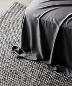 Ettitude Home Goods Bamboo Sateen Flat Sheet - Slate 8 Ettitude Home Goods Bamboo Sateen Flat Sheet - Slate