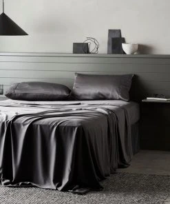 Ettitude Best Sellers Bamboo Sateen Sheet Set - Slate