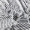 Ettitude Bamboo Sateen Fitted Sheet - Slate Stripes Sustainable Materials