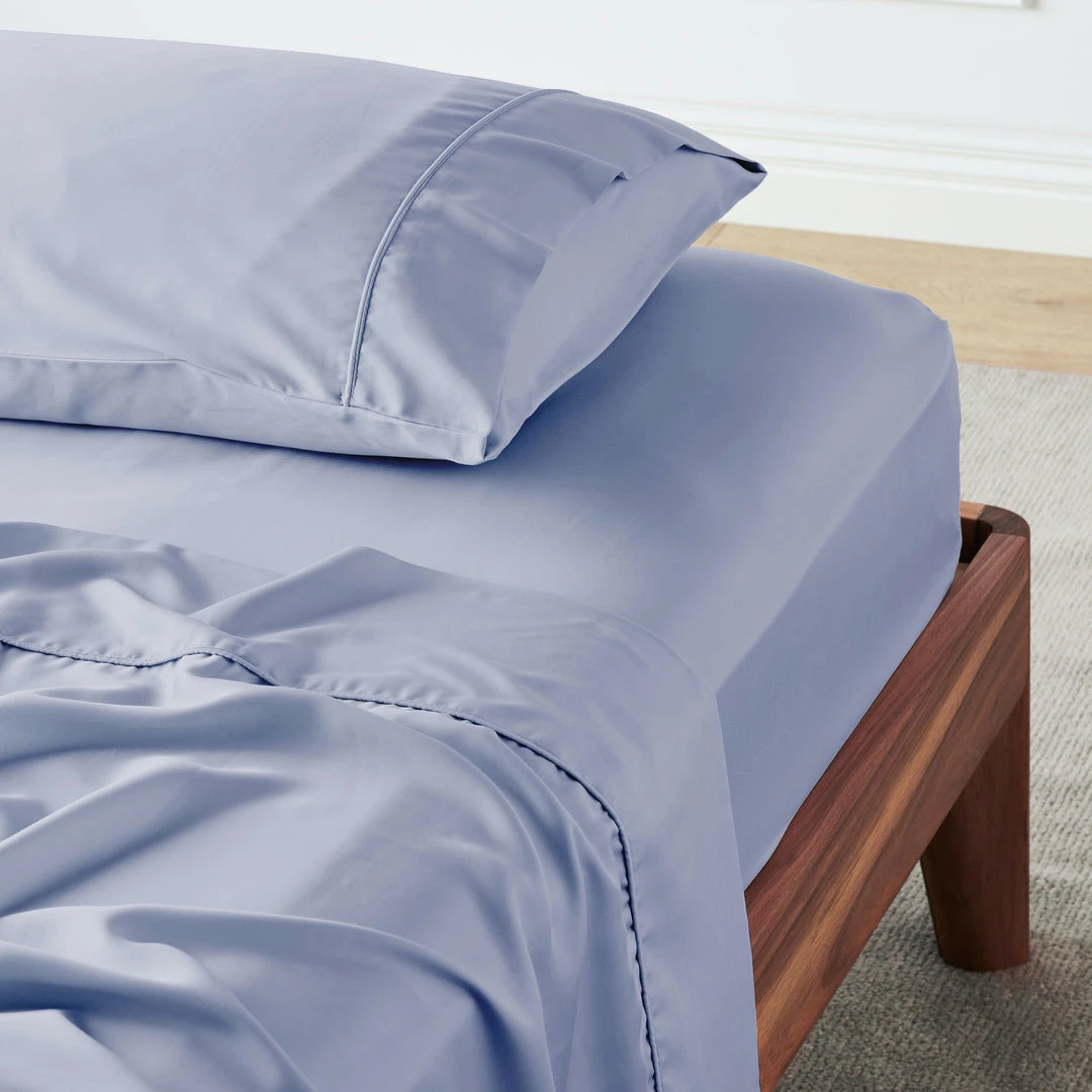 Ettitude Bamboo Sateen Pillowcase Set - Sky 3 Ettitude Bamboo Sateen Pillowcase Set - Sky