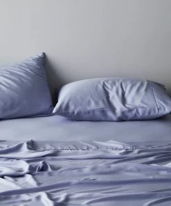 Ettitude Home Goods Bamboo Sateen Sheet Set - Sky