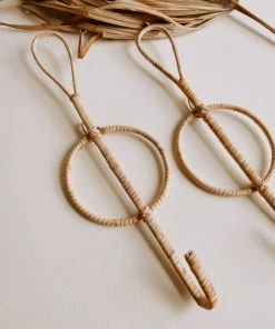 Village Thrive Banyak Rattan Wall Hook Set Home Goods