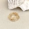 Sara Patino Jewelry Best Sellers Be Light Recycled Gold Stacking Rings - Set