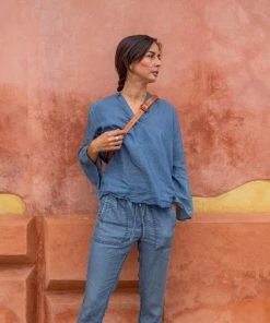 Purse & Clutch Leather Belt Bag - Russet Brown