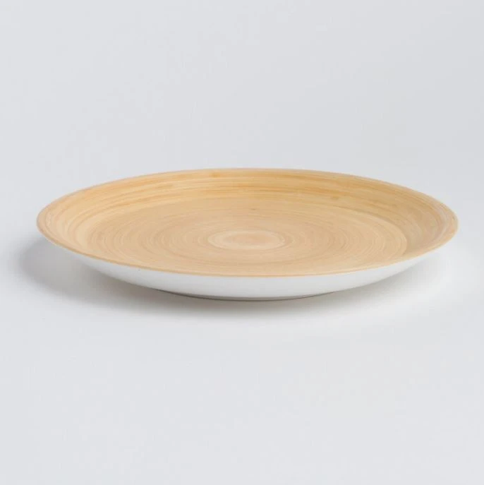 Bibol Handcrafted Bang Bamboo Plate - Blanc 1 Bibol Handcrafted Bang Bamboo Plate - Blanc