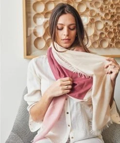 Studio Variously Rosewood Blok Silk And Cashmere Scarf Accessories 13 Studio Variously Rosewood Blok Silk And Cashmere Scarf Accessories