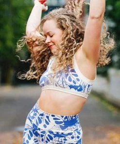 Thunderpants USA Blue Bloem Bralette Fair Trade