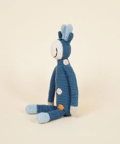 Pebble Blue Giraffe Rattle Baby Gifts