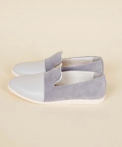 Dooeys Shoes Blue Gray Apple Leather House Loafer