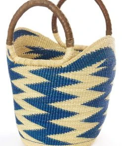 Swahili African Modern Blue Volta Wing Shopper Accessories