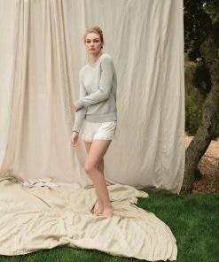 Synergy Organic Clothing Bonsoir Tencel Sleep Short - White