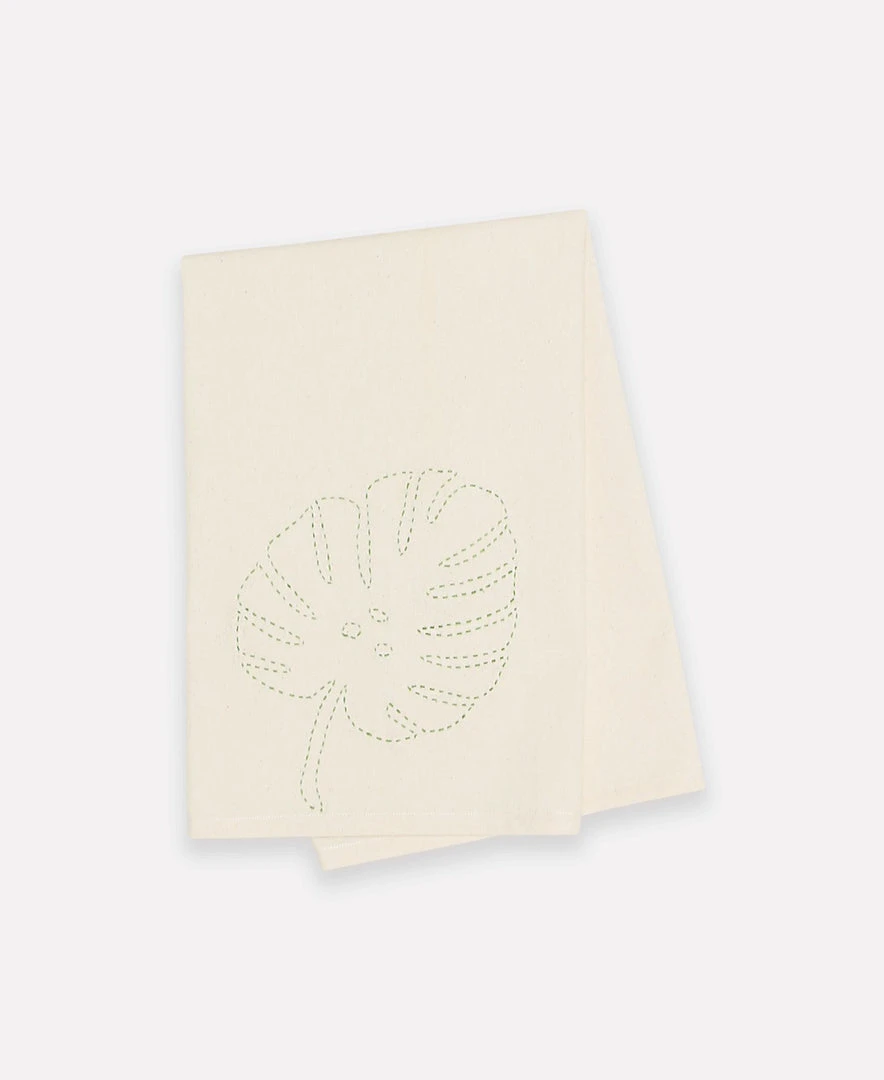 Anchal Home Goods Botanical Tea Towel - Bone 3 Anchal Home Goods Botanical Tea Towel - Bone