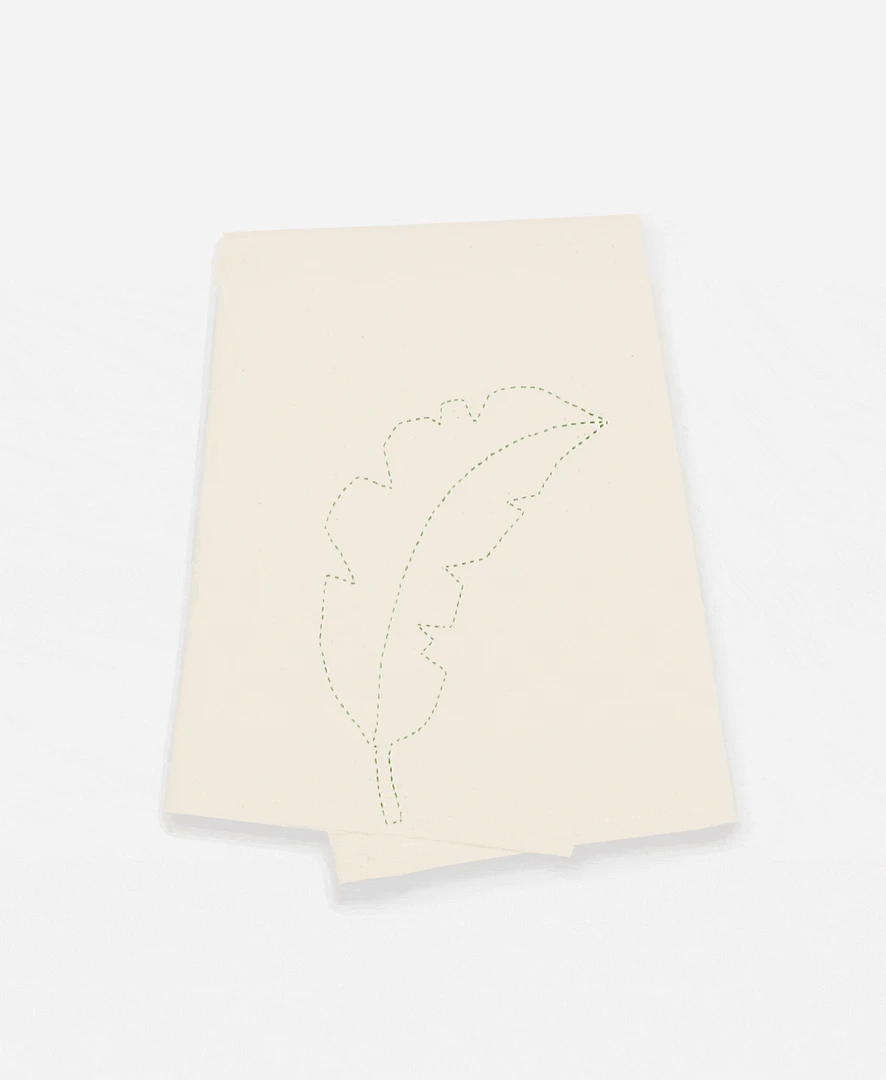 Anchal Home Goods Botanical Tea Towel - Bone 4 Anchal Home Goods Botanical Tea Towel - Bone