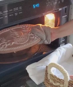 Korissa Bread Warmer + Basket - Bird Round