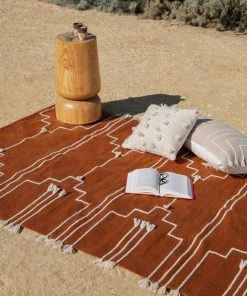 Kiliim Brown Drift Wool Runner / Rug Home Goods