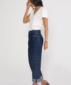 ÉTICA Bryce Pinch Waist Boyfriend Jeans - Midnight Dive New Arrivals