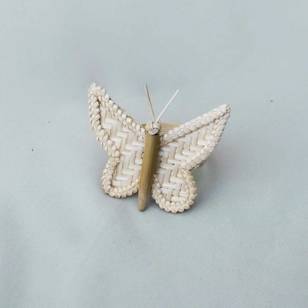 Amara Butterfly Bamboo Napkin Ring Set 2 Amara Butterfly Bamboo Napkin Ring Set