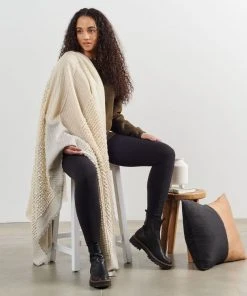 Studio Variously Home Goods Butterscotch Merino Throw Blanket