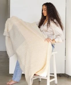 Studio Variously Home Goods Butterscotch Merino Throw Blanket