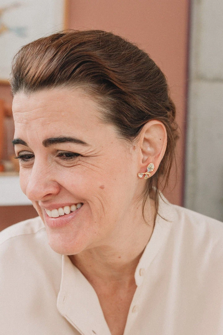 CÂPÂ Jewelry Clavellino Recycled Petal Earrings 3 CÂPÂ Jewelry Clavellino Recycled Petal Earrings