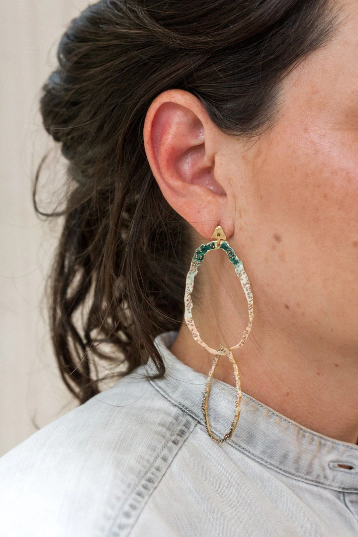 CÂPÂ Jewelry Interlaced Recycled Earrings 2 CÂPÂ Jewelry Interlaced Recycled Earrings