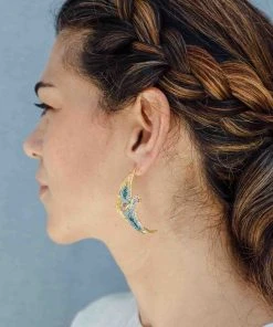 CÂPÂ Jewelry Moon Fish Recycled Earrings