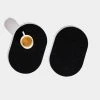 Slash Objects Office Accessories Capsule Recycled Rubber Trivet Duo - Black
