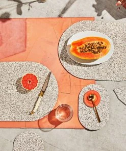 Slash Objects Capsule Recycled Rubber Trivet Duo - Sand