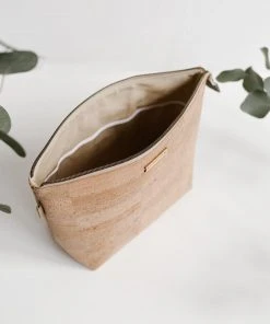 Carry Courage Adventurer Cork Cosmetics Bag - Natural Home Goods
