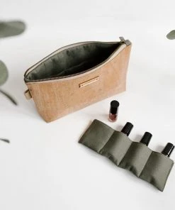 Carry Courage Creator Cork Essential Oils Bag - Natural Accessories
