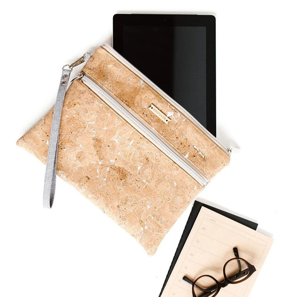 Carry Courage Inventor Cork Tablet Organizer - Silver 3 Carry Courage Inventor Cork Tablet Organizer - Silver