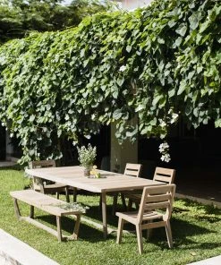 Masaya & Co. Furniture Casares Teak Dining Table With Slatted Top