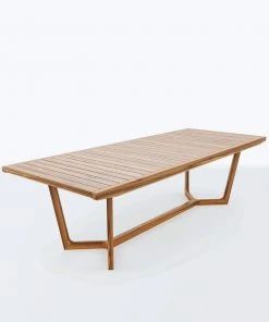 Masaya & Co. Furniture Casares Teak Dining Table With Slatted Top