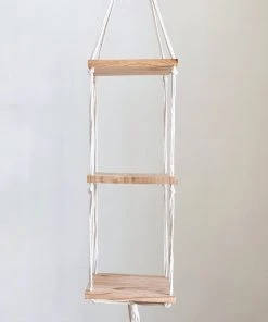 Ceremonia Triple Hanging Macramé Shelf Home Goods