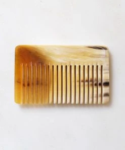 Hathorway Chai Horn Pocket Hair And Beard Comb - Light Horn Accessories 2 Hathorway Chai Horn Pocket Hair And Beard Comb - Light Horn Accessories