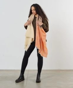 Studio Variously Chestnut Merino Wool Throw Blanket Home Goods