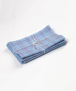 Archive New York Chiapas Plaid Cocktail Napkin Set Kitchen + Dining