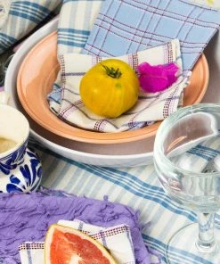 Archive New York Chiapas Plaid Cocktail Napkin Set Kitchen + Dining