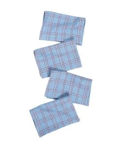 Archive New York Chiapas Plaid Cocktail Napkin Set Kitchen + Dining
