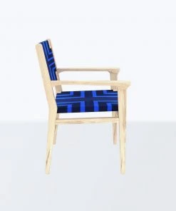 Masaya & Co. Chontales Arm Chair - Midnight Blue Pattern
