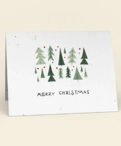 Cute Root Made In USA Christmas Trees Plantable Cards - 10 Pack
