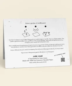 Cute Root Made In USA Christmas Trees Plantable Cards - 10 Pack