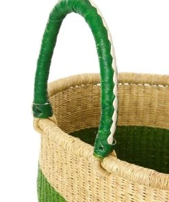 Swahili African Modern Cilantro Bolga Shopper Bag Accessories 6 Swahili African Modern Cilantro Bolga Shopper Bag Accessories