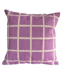 Leah Singh New Arrivals Circle Grid Reversible Throw Pillow Cover