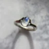 Iron Oxide Classic Oval Moonstone Ring