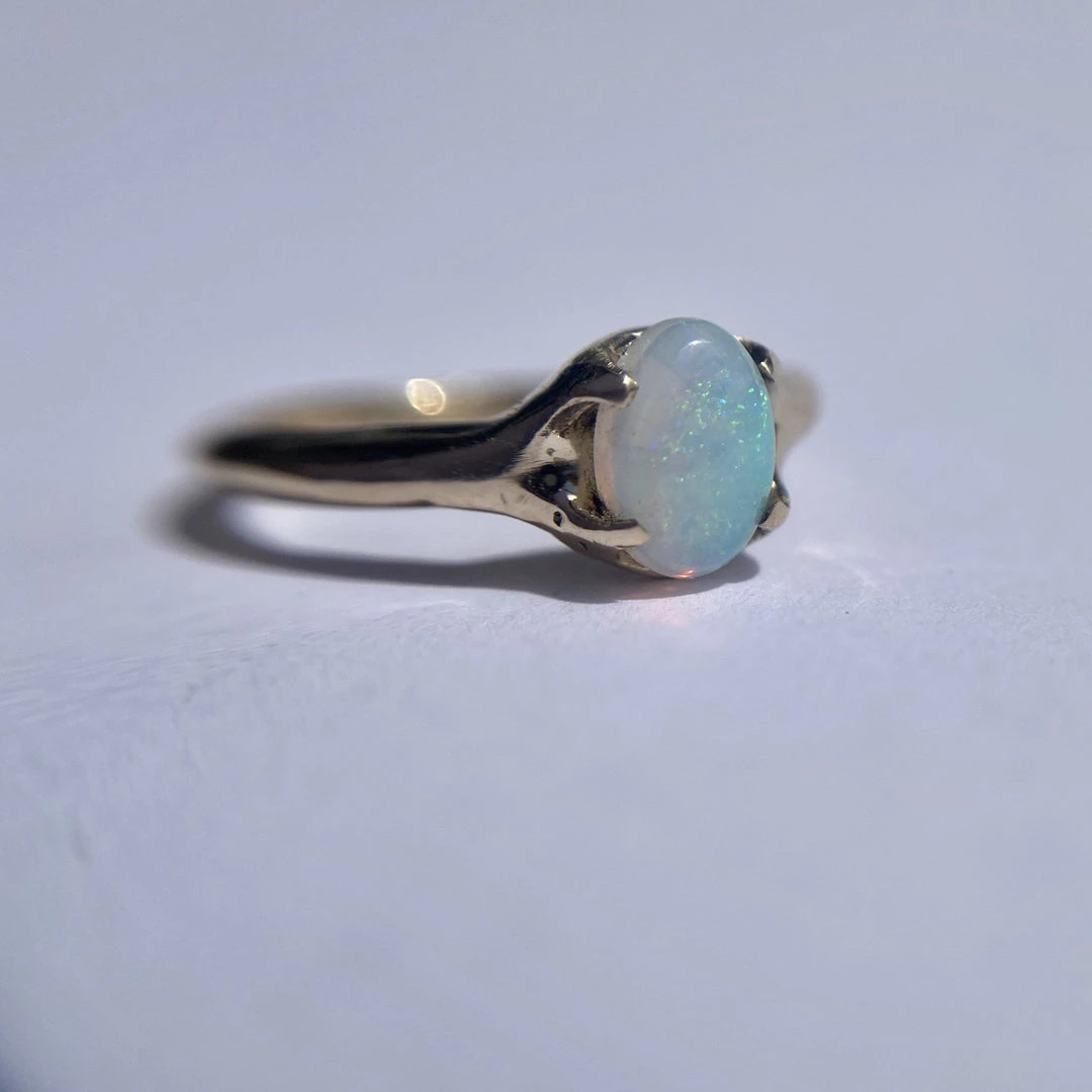 Iron Oxide Classic Oval Opal Ring 6 Iron Oxide Classic Oval Opal Ring